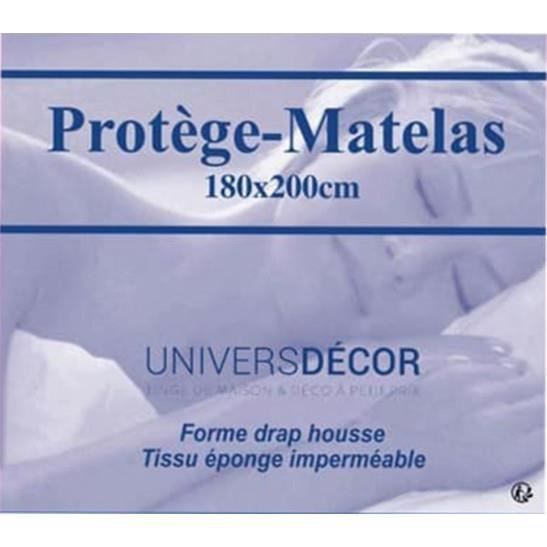 Set of 2 waterproof, absorbent and anti-mite mattress protectors, 180 x 200 cm King Size