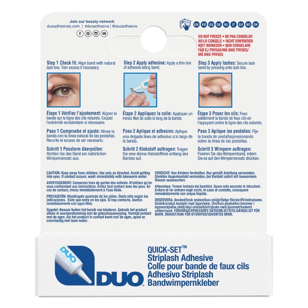 Ardell Κρέμα Βλεφαρίδων Duo Quickset Striplash Λευκό/Διαφανές - 1 τεμάχιο