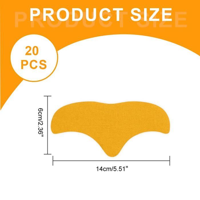 20 pièces Patchs anti-rides pour le visage, le front et entre les yeux