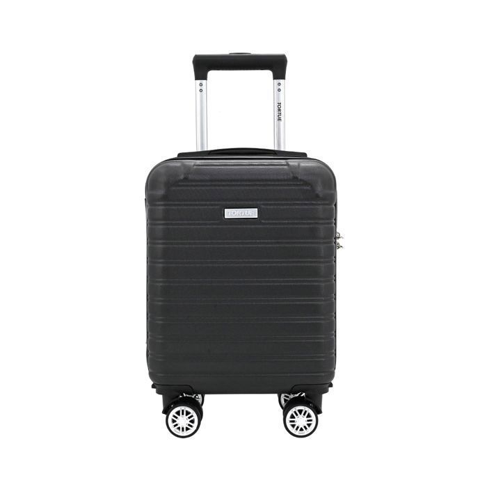 Mala de cabine 40×30×20 cm, ABS rígido, resistente a impactos, 4 rodas, fechadura de combinação – compatível com EasyJet – preta