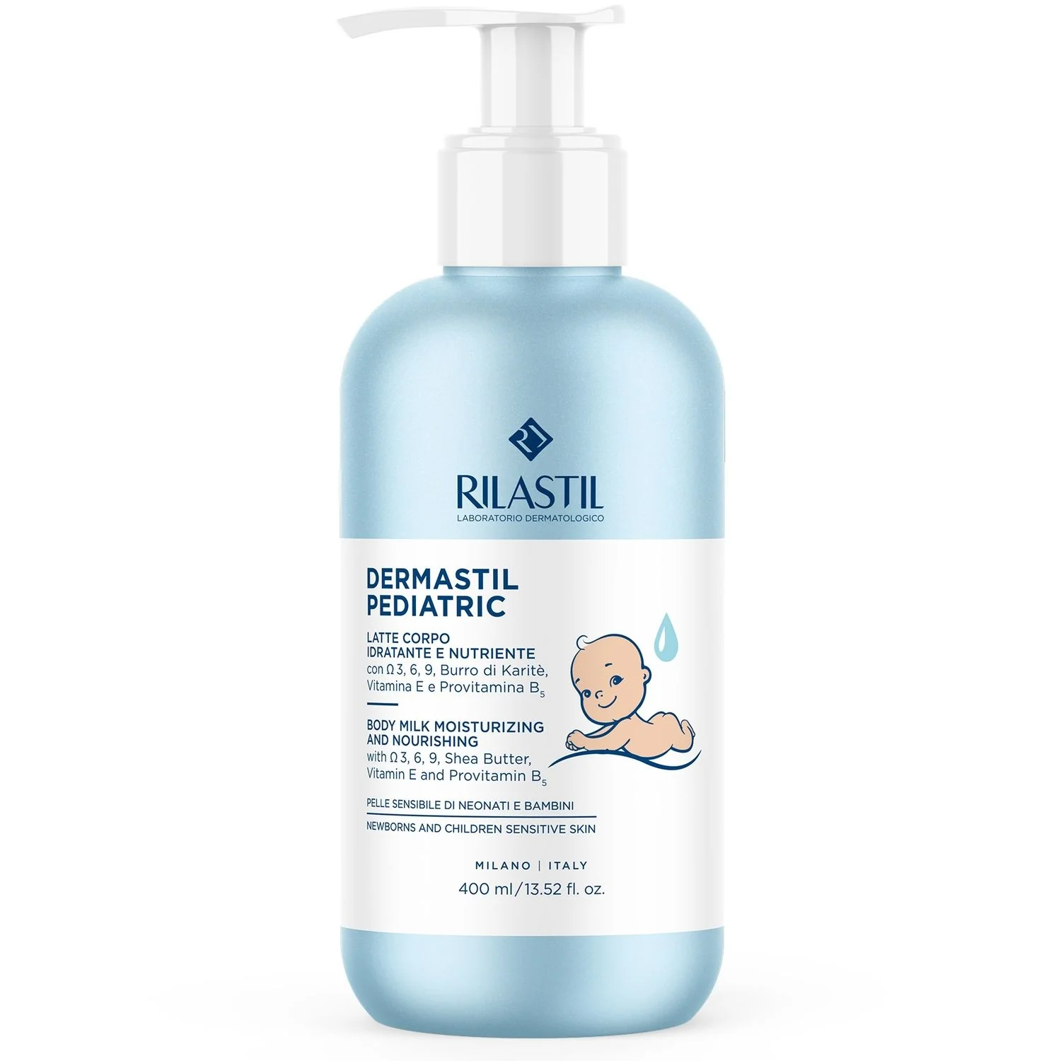 Dermastil Pediatric - Latte Corpo - Trattamento Bebè, Prodotti per Bambini, Latte Corpo