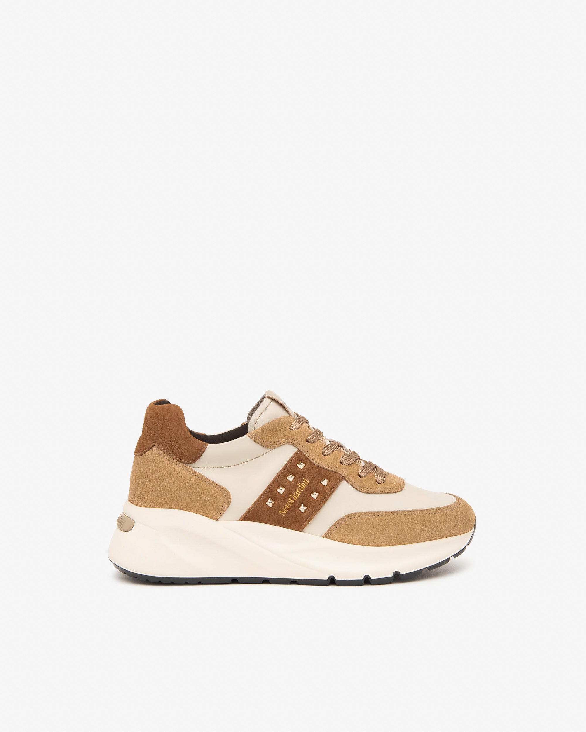  Damen-Sneaker aus Wildleder, Leder und Funktionsmaterialien