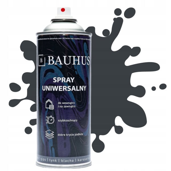 Lakier farba spray emalia RAL 7026 antracyt mat