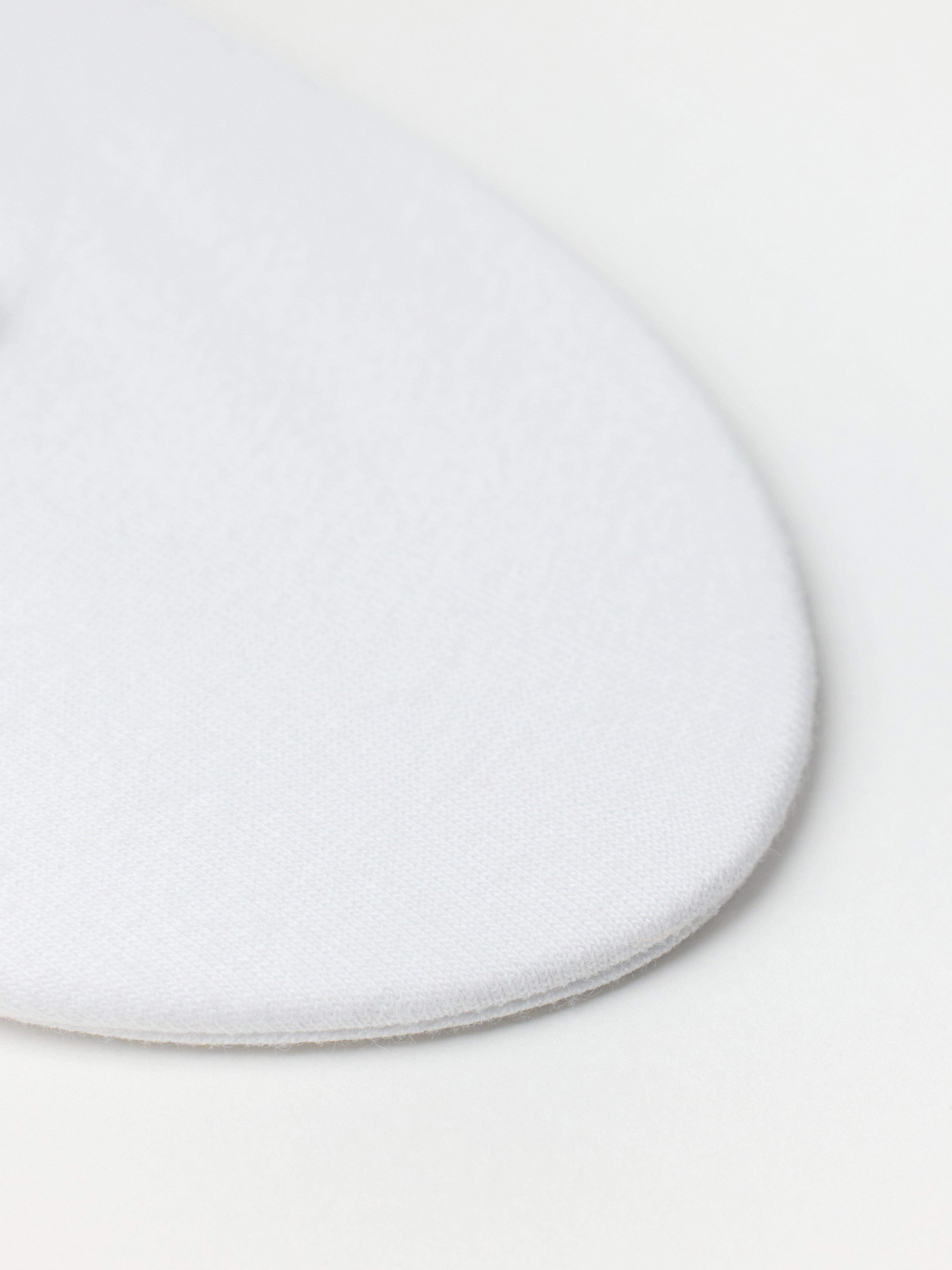 Osynliga strumpor med silikonhäl White
