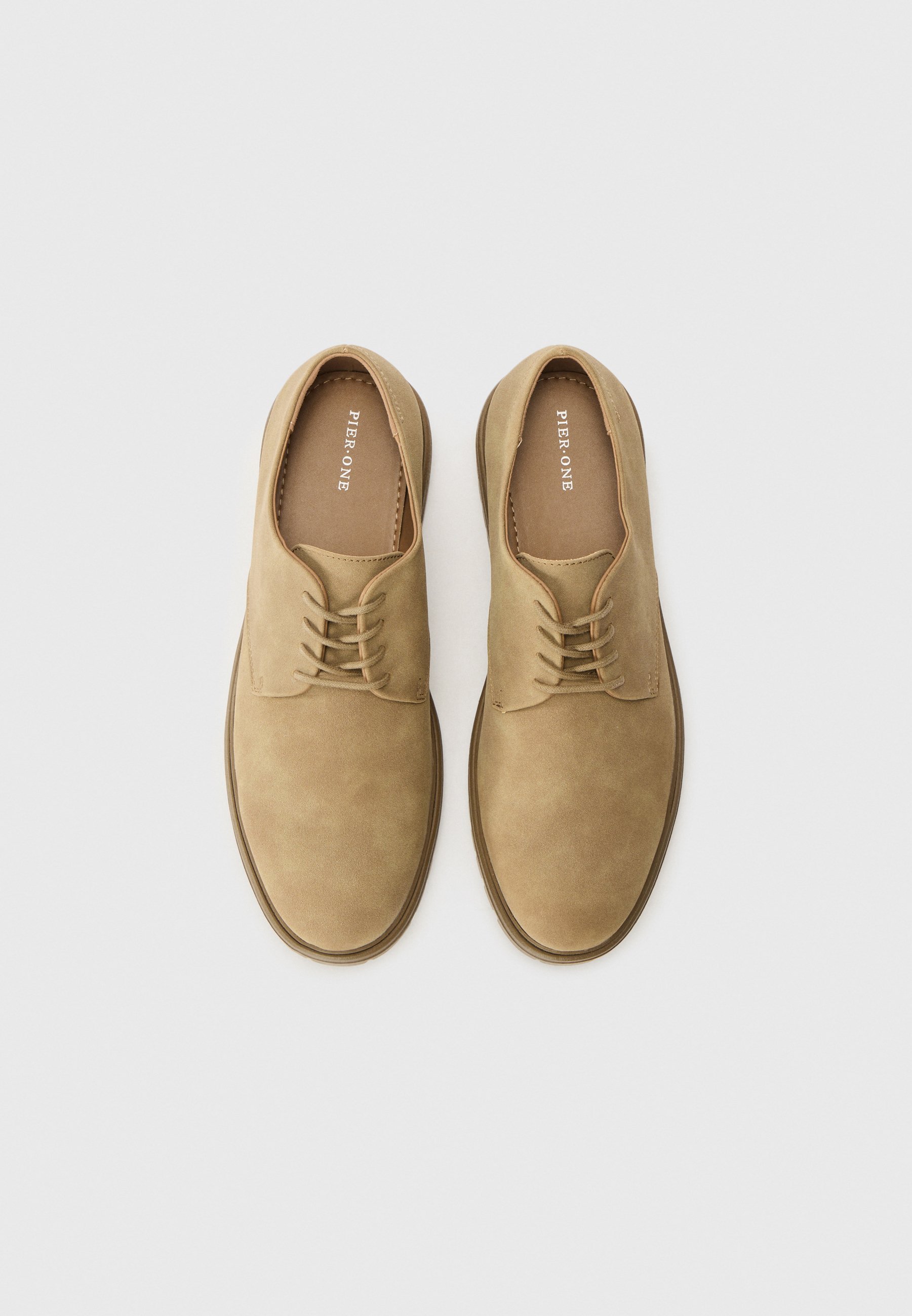 Pantofi cu șireturi Pier One Smart - bej