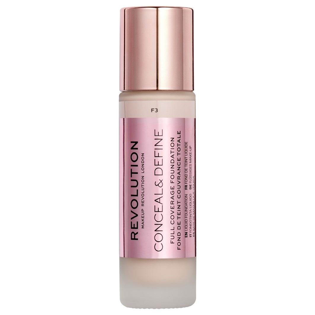 Revolution Foundation Conceal & Define tonālais krēms – 23 ml