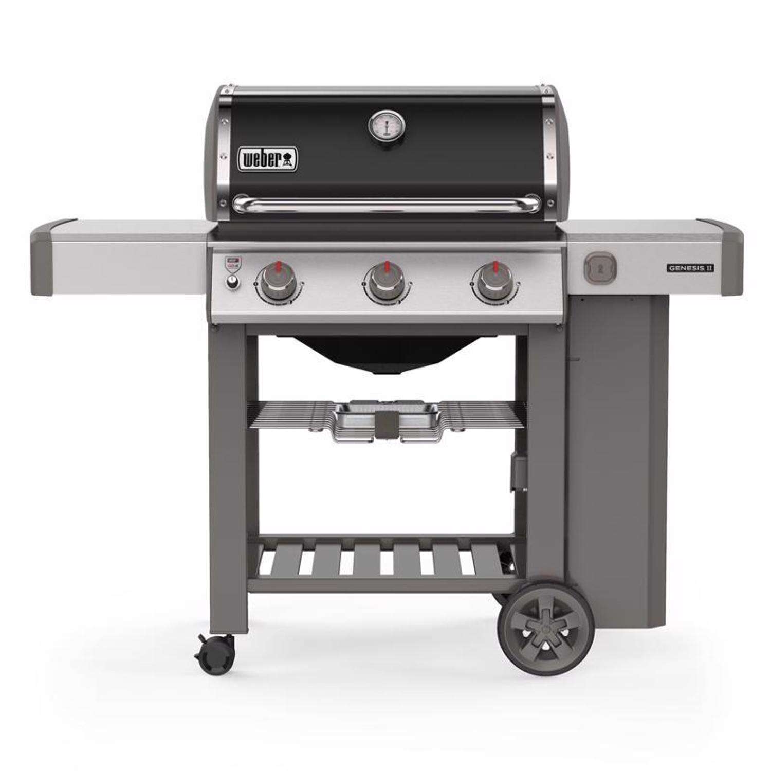 Weber Genesis II E-310 3-Brenner-Flüssiggasgrill, Schwarz