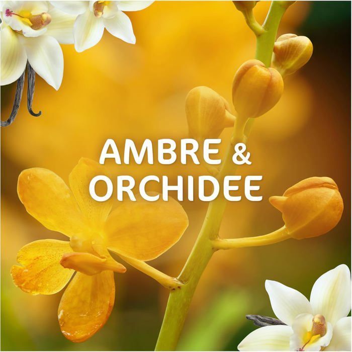 2en1 Lessive Liquide 92 Lavages,Ambre & Orchidée,avec 3 SEMAINES DE FRAÎCHEUR* et Lenor,Fabriquée En France,2in1