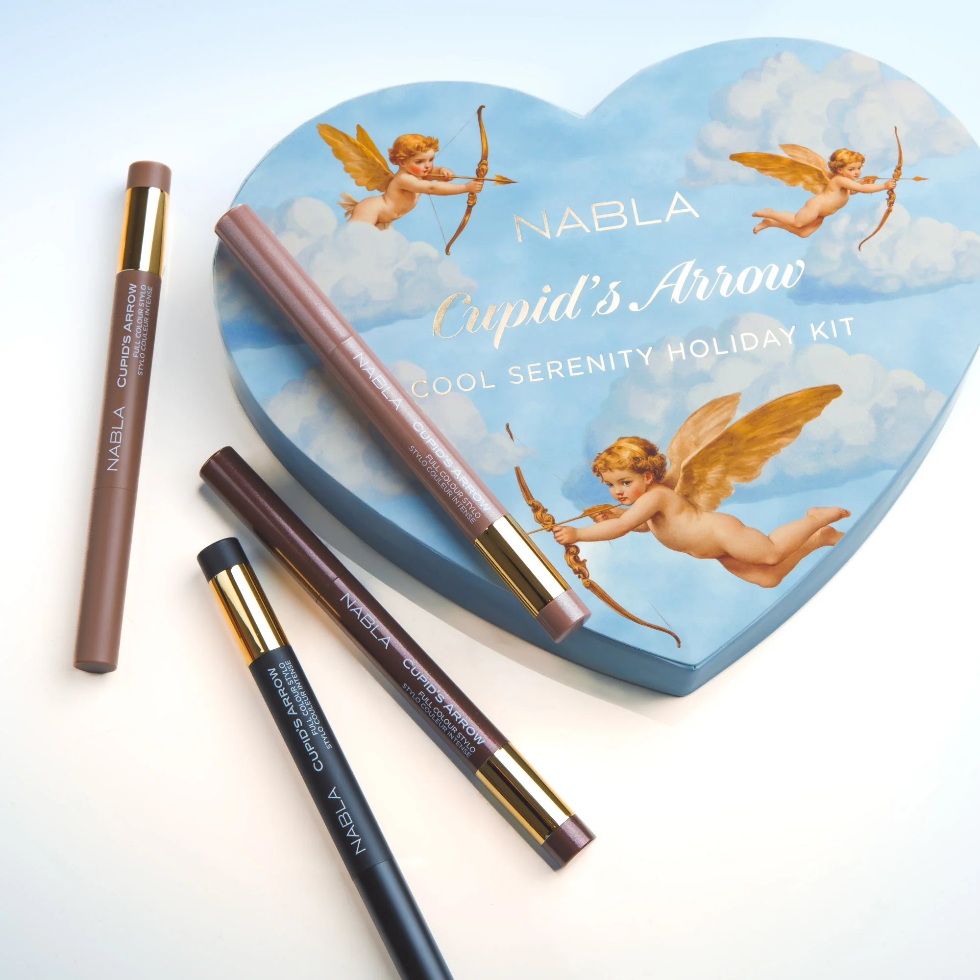 Occhi Cupid's Arrow - Cool Serenity Holiday Kit - Cofanetto Make Up, Matita occhi, Eyeliner, Ombretto crema