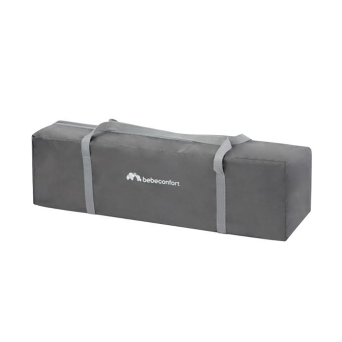Cuna de viaje BEBECONFORT Soft Dreams, desde el nacimiento hasta los 3 años (hasta 15 kg), Gris Niebla + Bolsa de transporte