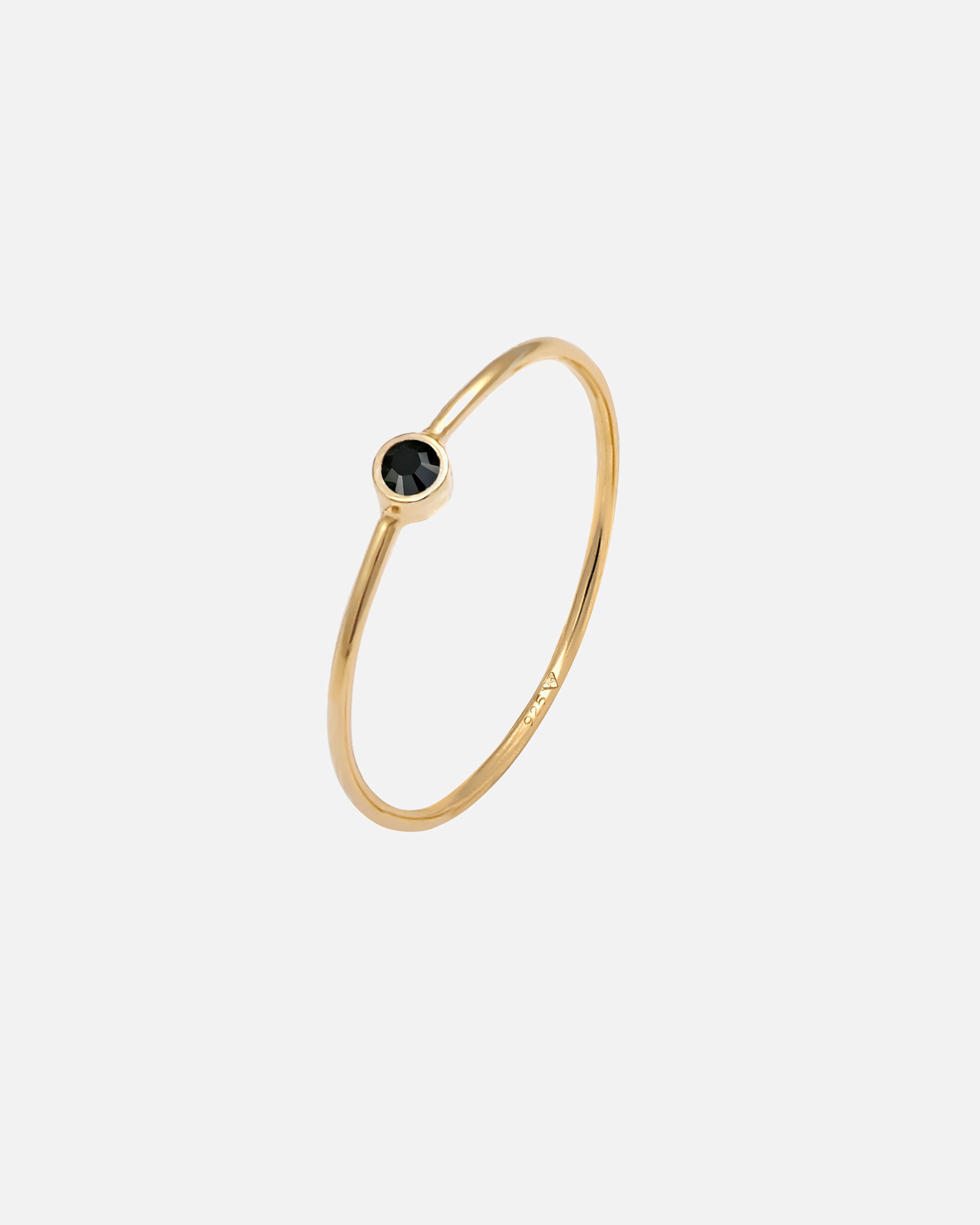 Elli Femmes Empilage Minimaliste Filigrane avec Cristal en Argent Sterling 925