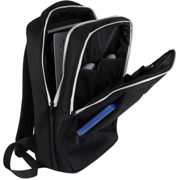 Sac à dos de transport - KONIX Mythics - Titan - Console et accessoires PS5 - Volume 16 L - Noir et blanc