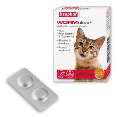 Comprimate beaphar WORMclear® pentru pisici