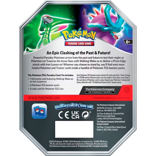 Pokémon kartaška igra Paradox Clash Ex Tin