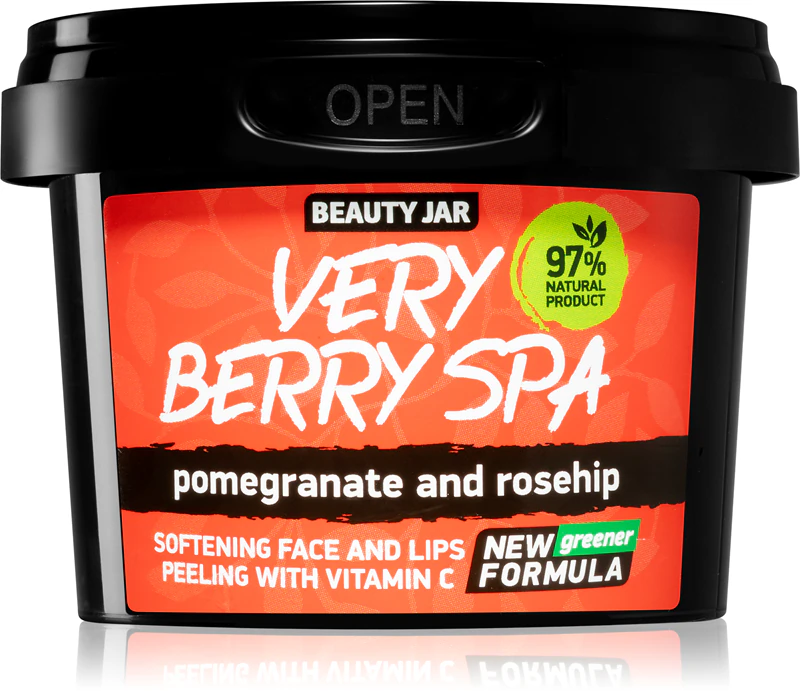Beauty Jar Very Berry Spa Esfoliante Facial Suavizante de Açúcar