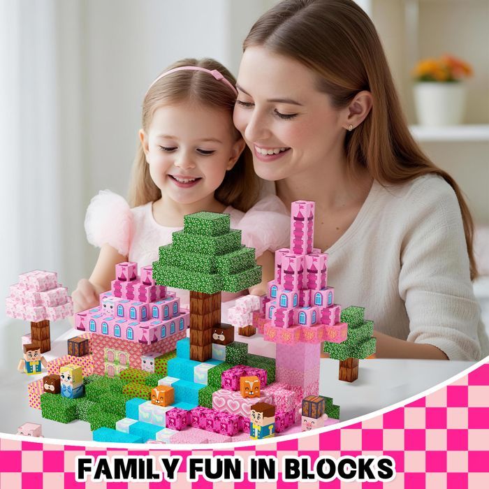 Magnetische bouwblokken, 100-delige set magnetische kubusblokken voor kinderen, Montessori sensorisch stapelspeelgoed