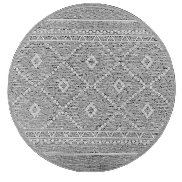 Tapis d'intérieur et extérieur - The Carpet - Ottowa - Gris - 240x340 cm - Résistant UV