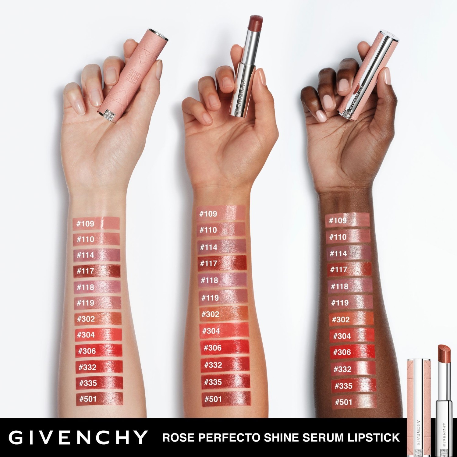 Givenchy lūpų dažai „Rose Perfecto SHINE“ – 3,2 g