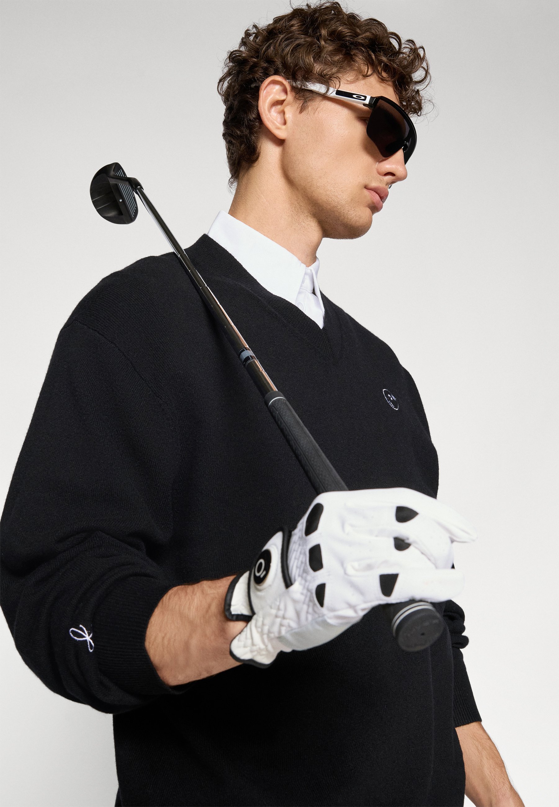 Malbon JESPER PARNEVIK V-hals sweatshirt - zwart