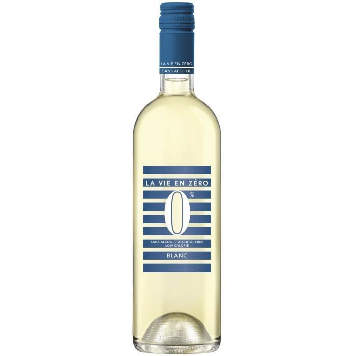 La Vie en Zéro Sans Alcool - Boisson à base de vin désalcoolisé - Blanc