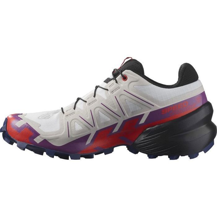 Scarpe da trail running da donna SALOMON Speedcross 6 - Bianche - Uso regolare - Drop di 10 mm