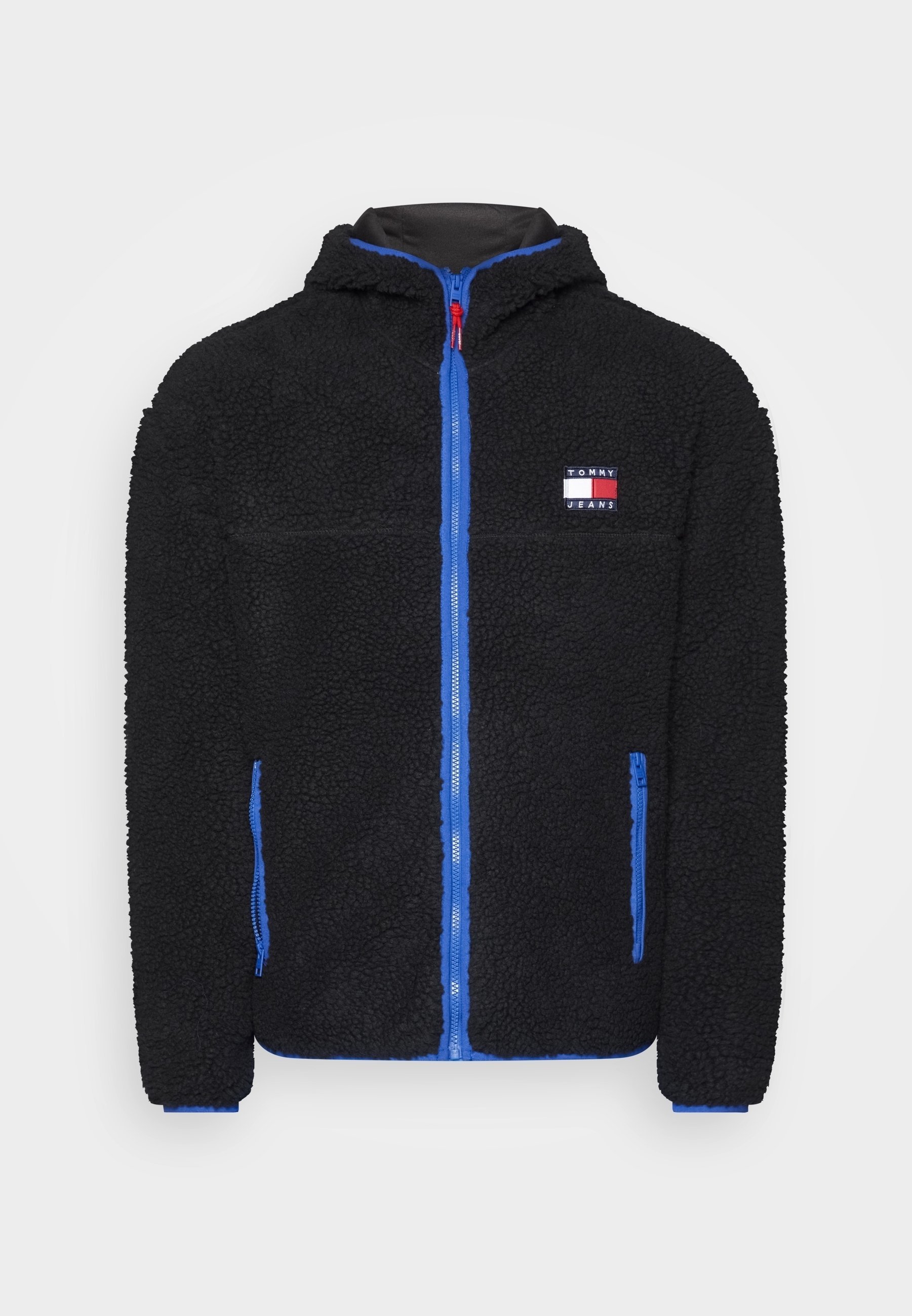 Tommy Jeans fleecejack - zwart