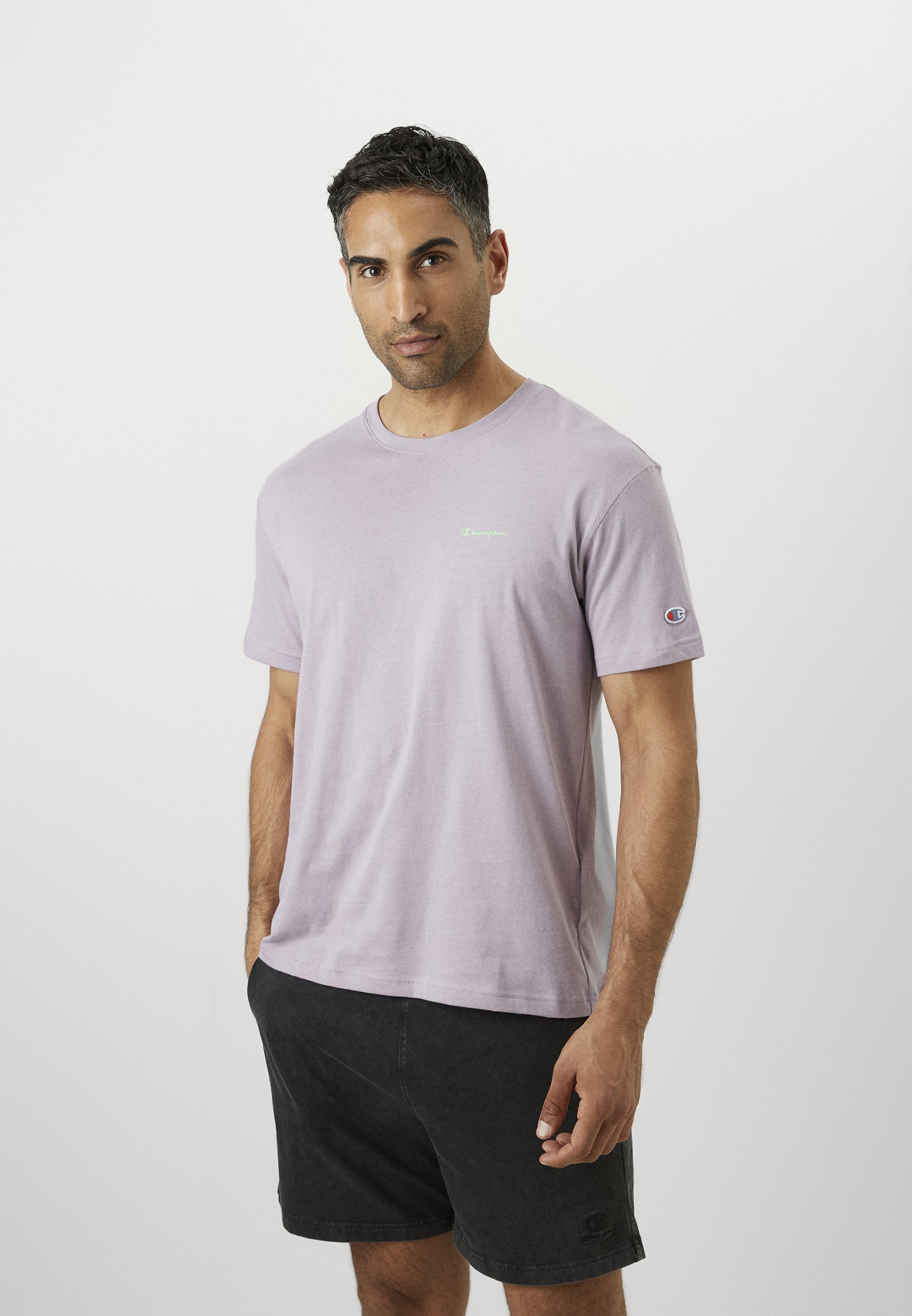 Champion MENS SHAPE TEE - Tricou cu imprimeu - liliac