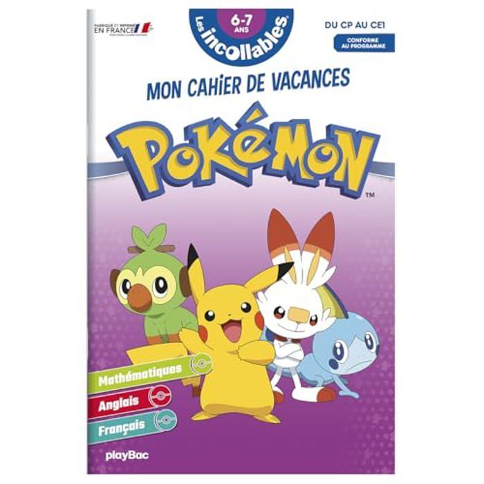 Holiday Activity Book - The Unbeatable Ones - Pokémon 2025 - Grades 1-2 - Ages 6-7 - Fun Activities