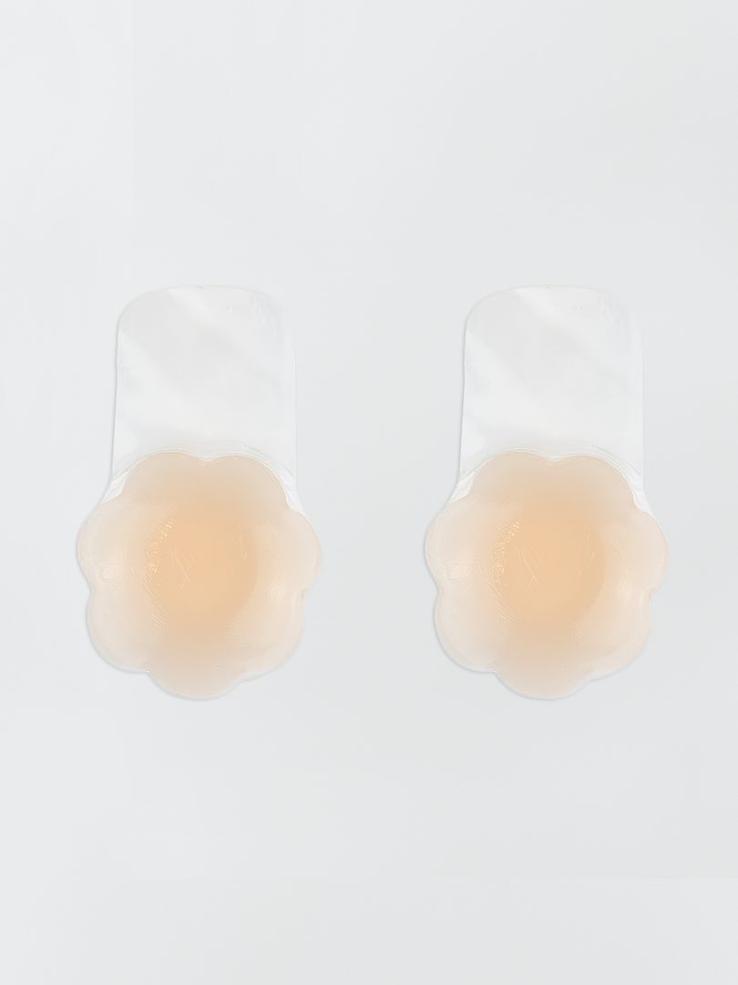Siliconen inlegkruisjes 'By Bra' maat M - BEIGE