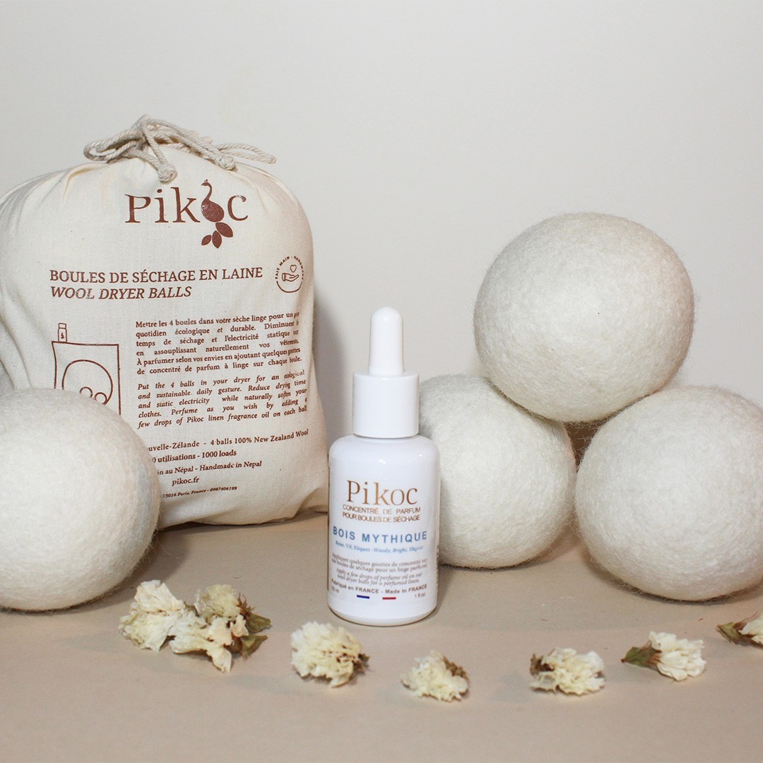 Pikoc Set de Séchage (boules + concentré) Bois Mythique