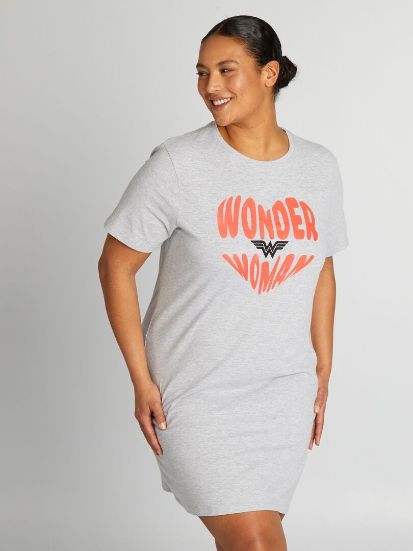 Wonder Woman T-shirt Nachtjapon - GRIJS