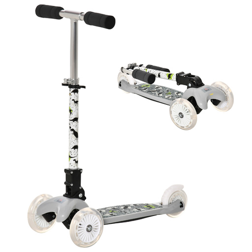  Homcom 371-034gy 3-Wheel Kids Scooter