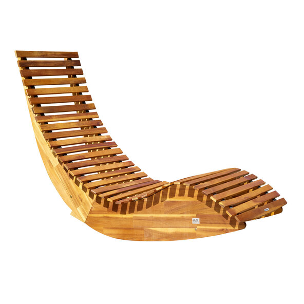 Șezlong de saună, salcâm, maro