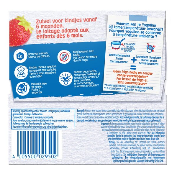 Nestlé Baby Yogo cu căpșuni<br>4 x 100g