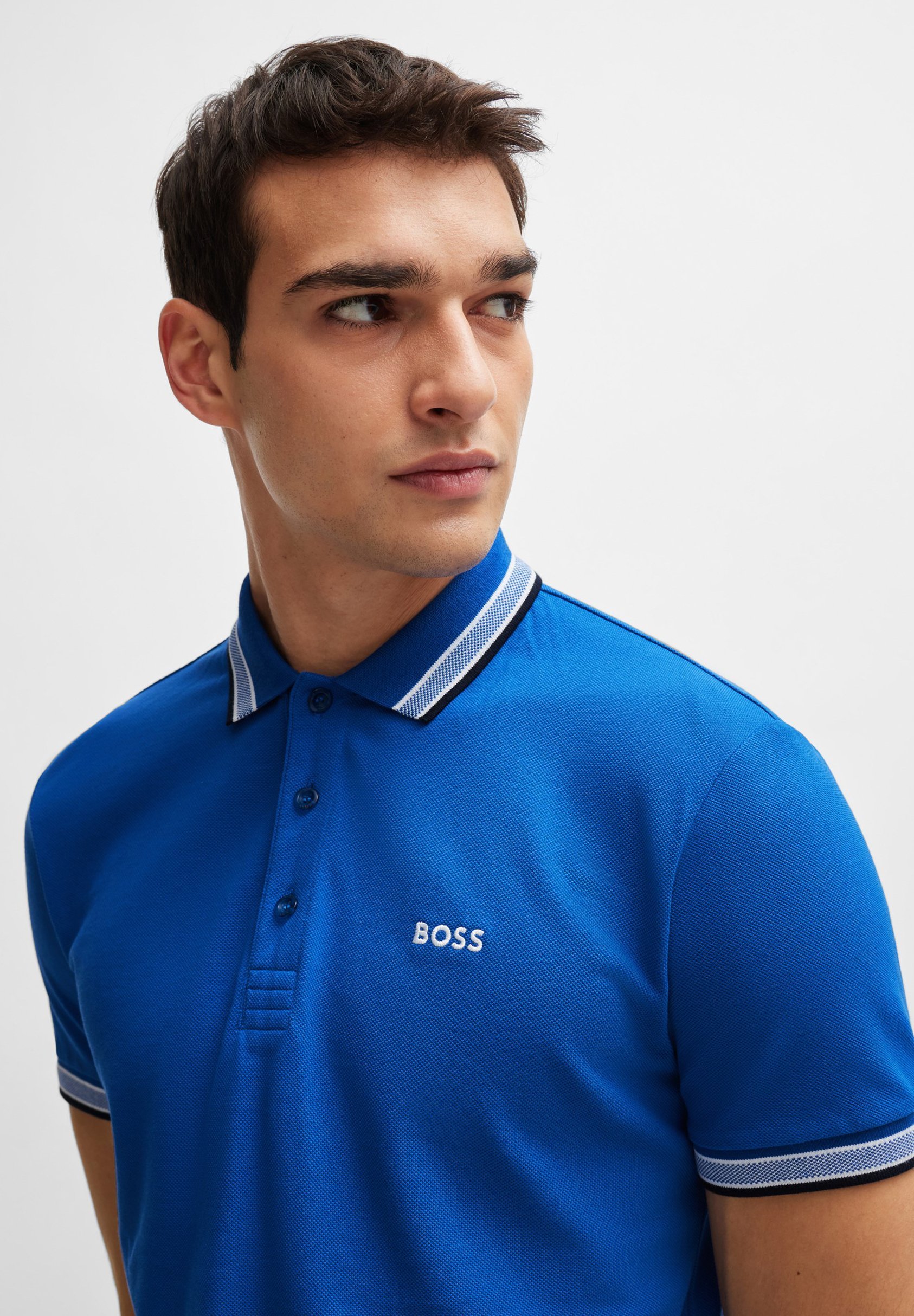 BOSS PADDY - Poloshirt - middelblauw