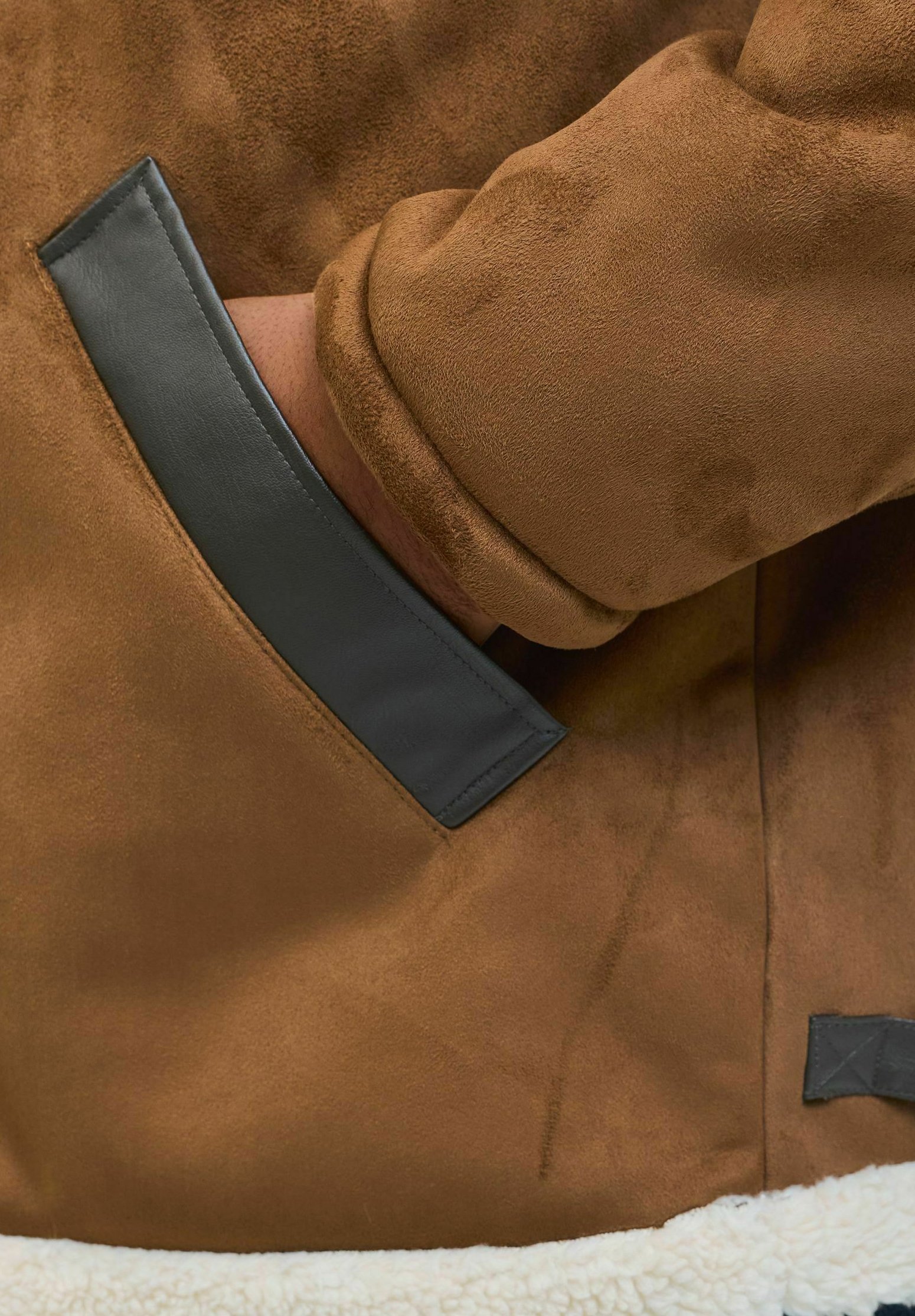 Bunda z umelej kože Jack & Jones - koňaková