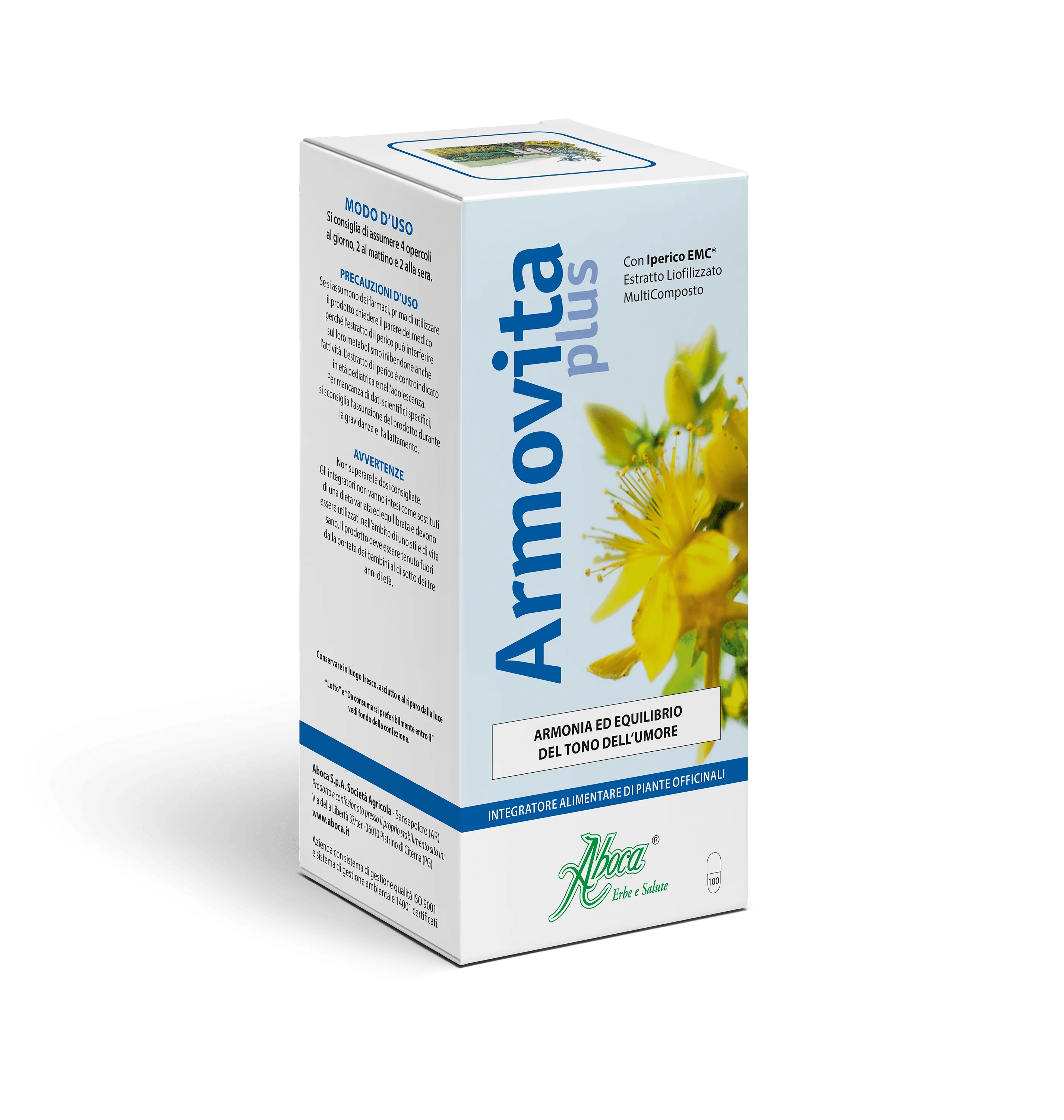 ABOCA Aboca Armovita Plus 100 Kapseln Nahrungsergänzungsmittel zur Stimmungsverbesserung