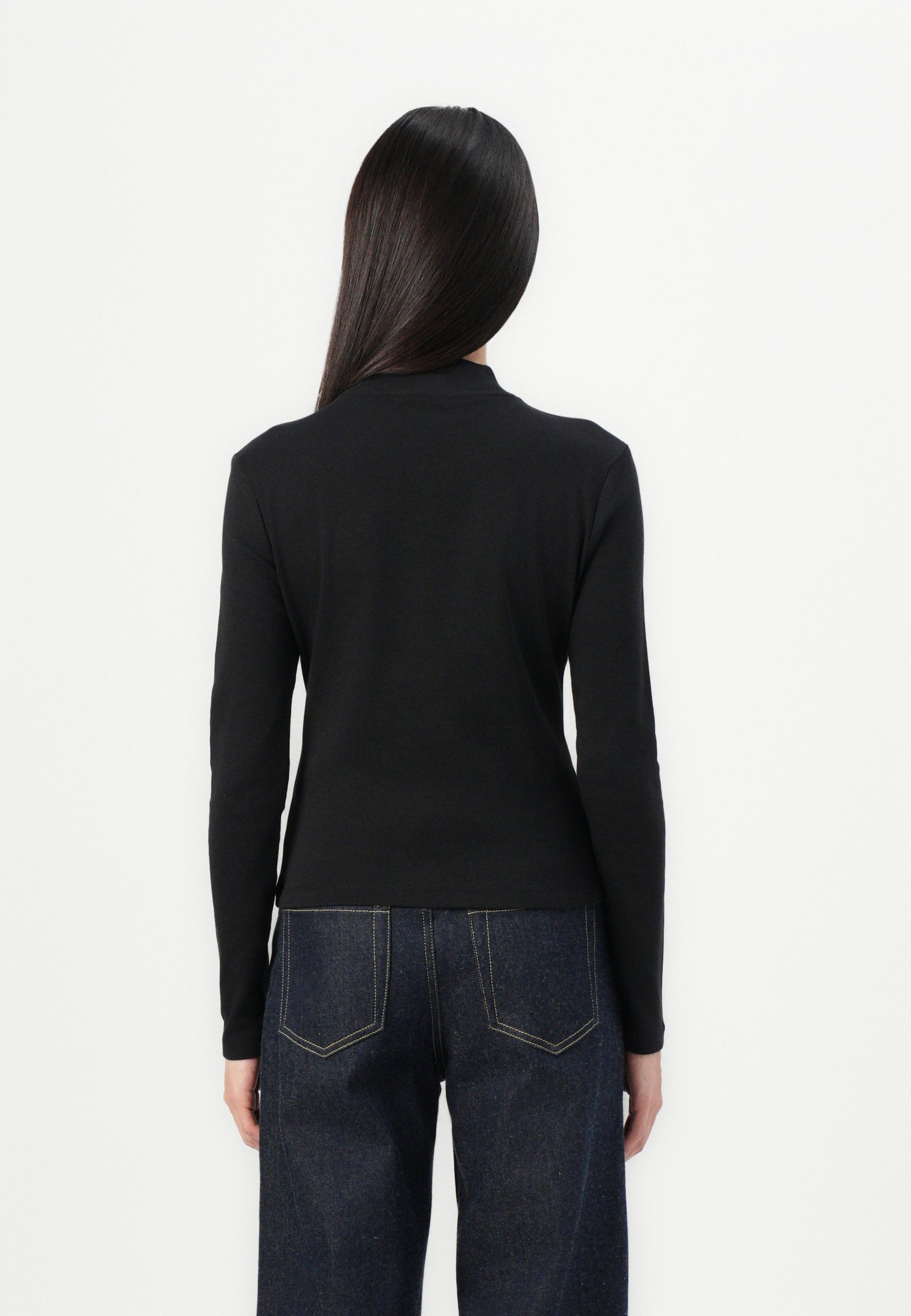 Maglia a maniche lunghe Tommy Hilfiger SLIM CODY - nera