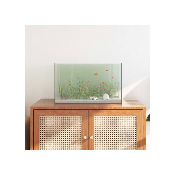 Aquarium en verre rectangulaire - vidaXL - Blanc - 50x30x30 cm - Verre robuste - Bords lisses