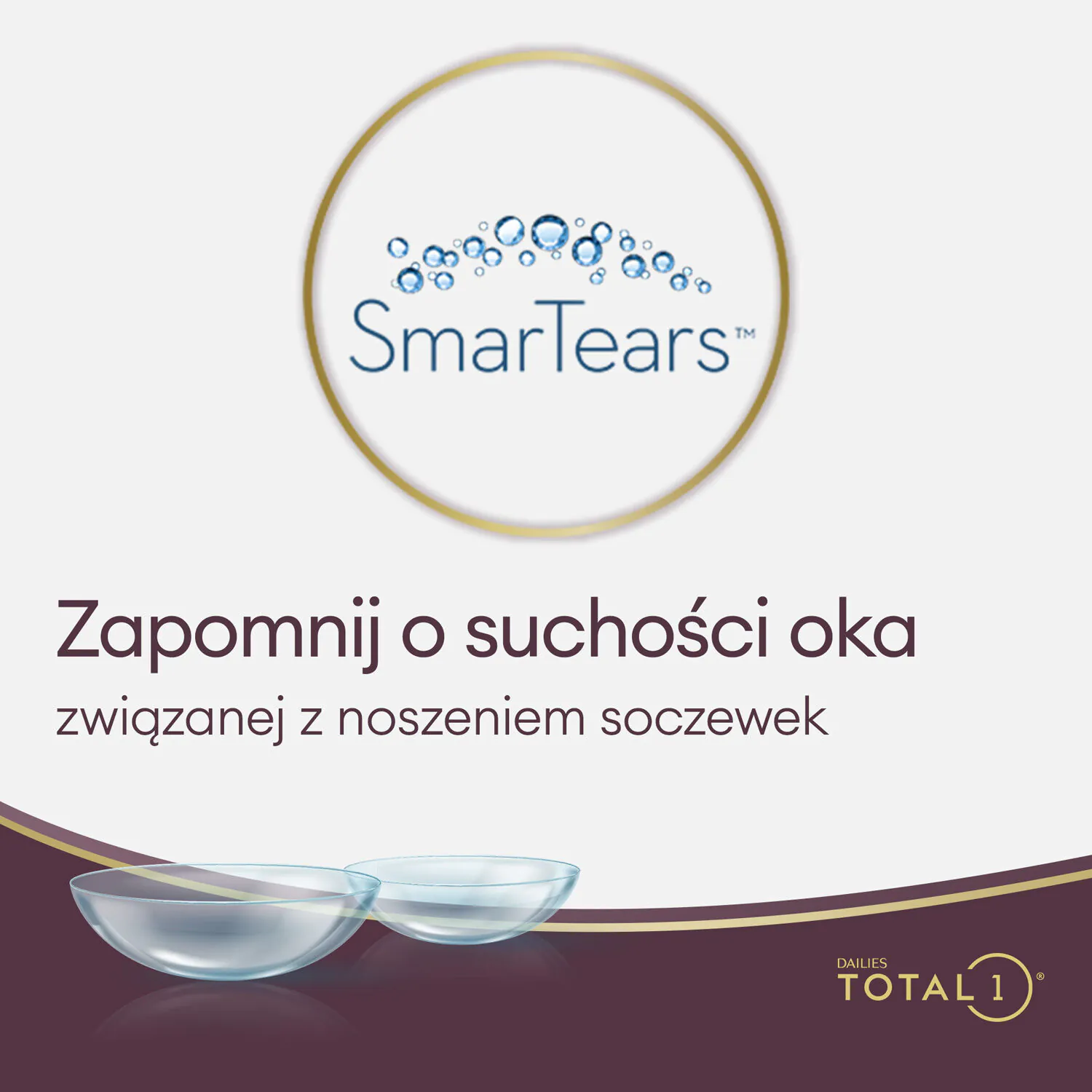 Dailies Total 1, Soczewki kontaktowe jednodniowe, Moc -02.75