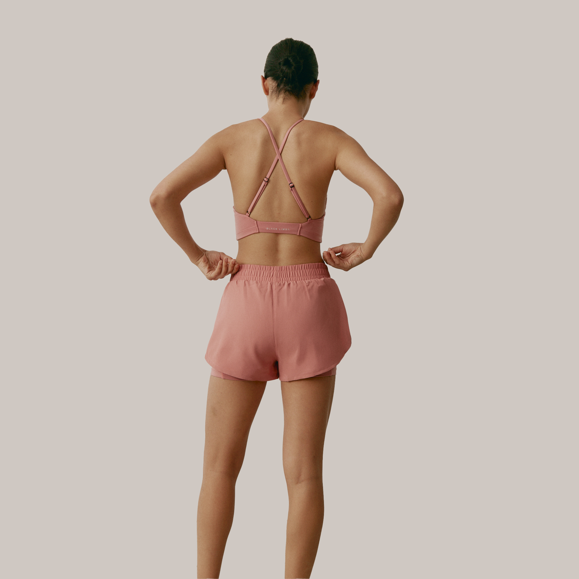 Schwarzes Limba Dreamy Sport-Set (Top & Shorts)