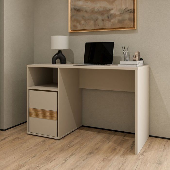 Desk - WEXLIN - Cashmere / Oak - 119.7 x 50.2 x 75.7 cm