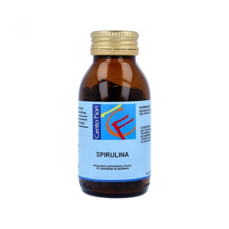 CENTO FIORI Espirulina 100 cápsulas vegetais