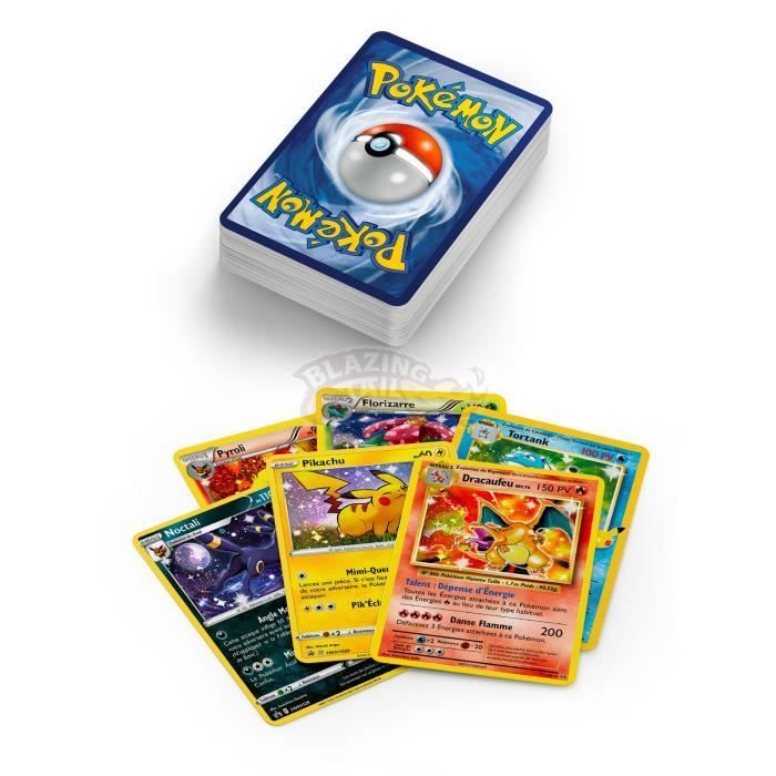 Lote de 100 cartas Pokémon oficiales francesas - NUEVAS - 6 holográficas | 3 raras - Sin duplicados