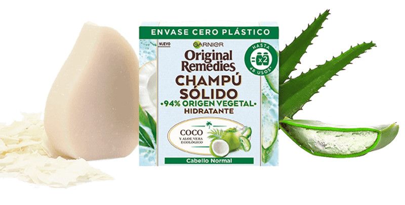 Trdi šampon z organskim kokosom in aloe vero Trdi šamponi