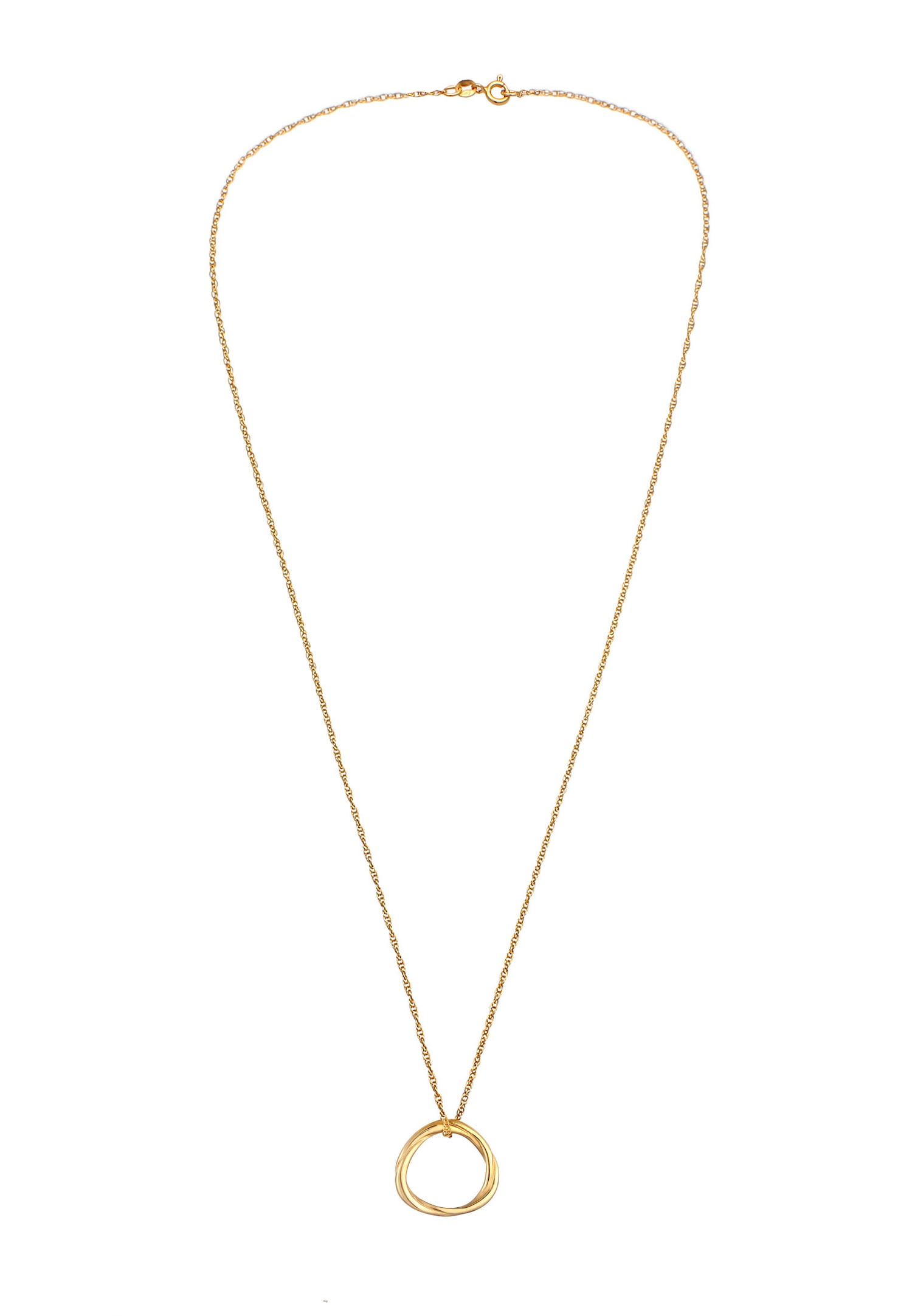 Elli Collier pour dames circulaire à la mode Look Geo organic en 925/1000 argent massif