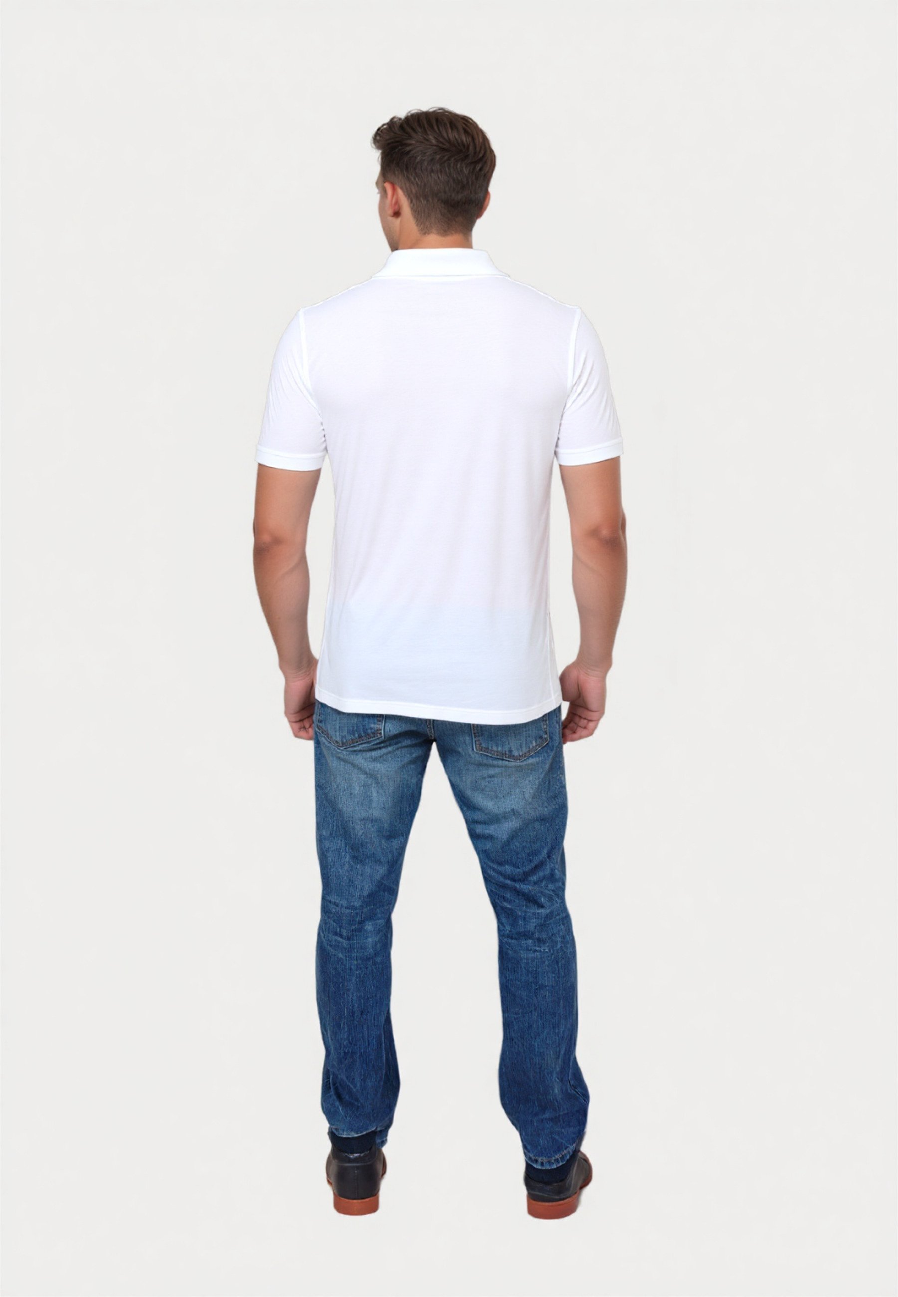 Amerikaanse Polo Assn. BASIC KURZARM - Poloshirt - weiss