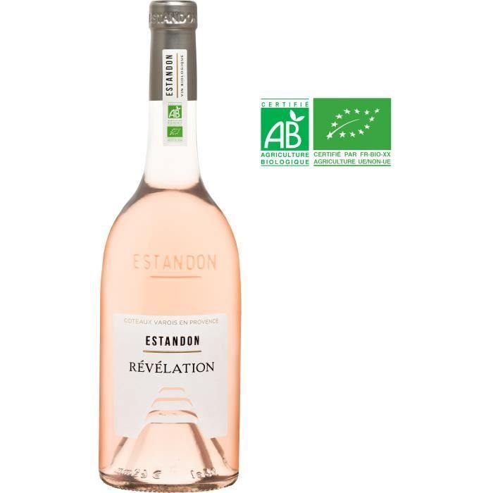Estandon Révélation Bio - Coteaux Varois en Provence - Vino Provenza Rosado 2022 x6