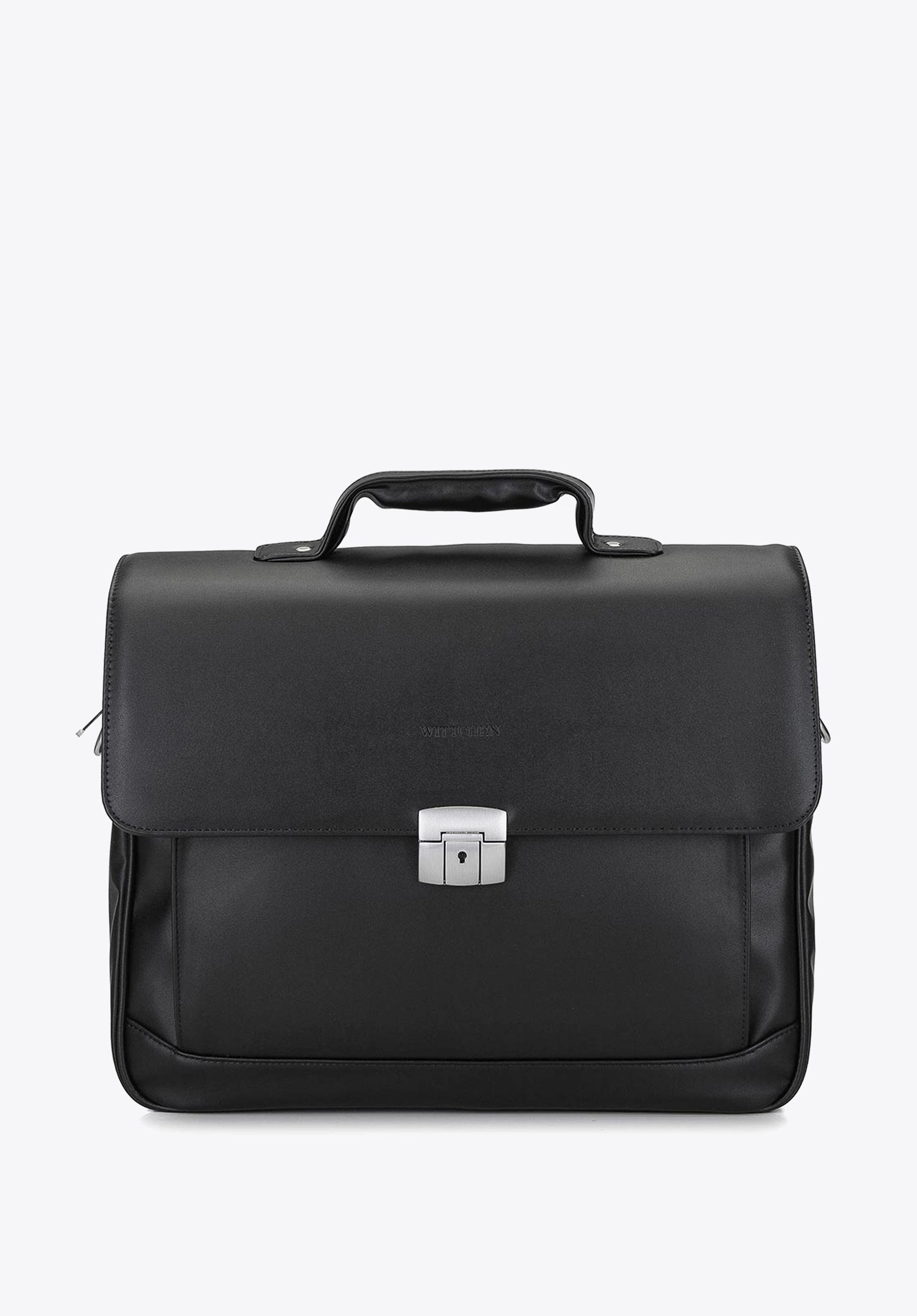 Teczka z kieszenią na laptopa 15,6” miękka czarna