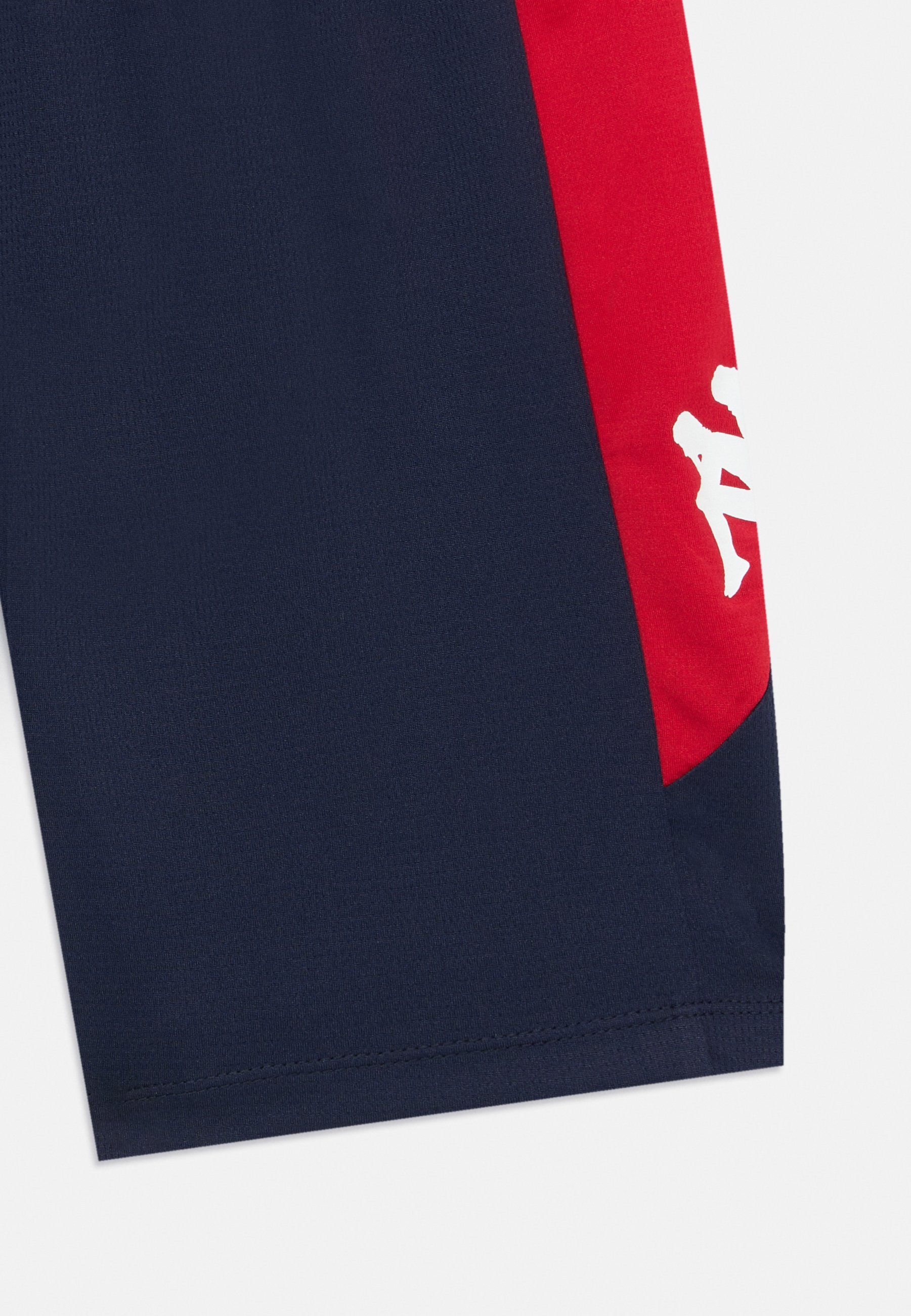 Short de sport unisexe Kappa LUVIO - bleu marine/rouge